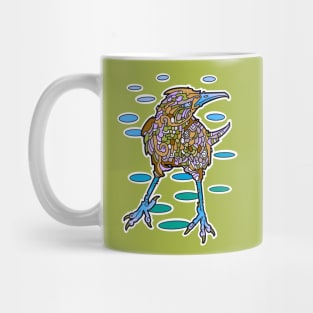 Grumpy army colored bird Mug